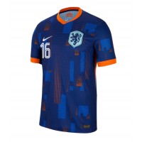 Netherlands Joey Veerman #16 Replica Away Shirt Euro 2024 Short Sleeve